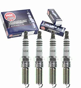 4 pc NGK Iridium IX Spark Plugs compatible with Ford Fiesta 1.6L L4 2011-2015 Ignition Wire Secondary