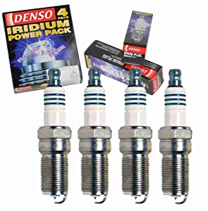 
4 pc DENSO Iridium Power Spark Plugs compatible with Ford Fiesta 1.6L L4 2011-2016 Ignition Wire Secondary