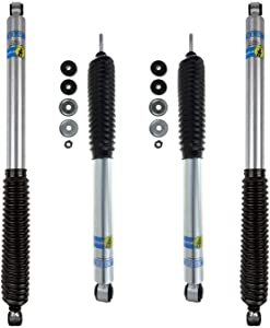 Bilstein 5100 Monotube Gas Shock Set Compatible with 2005-2016 Ford F250 / F350 4WD Pickups, best shocks for 6.0 Powerstroke