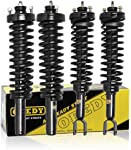 OREDY Front & Rear Full Set of 4 Complete Struts Assembly Shock Struts Coil Spring Assembly Kit 11232 11231 15220 171291L 171291R 171292 Compatible with Civic 1996 1997 1998 1999 2000