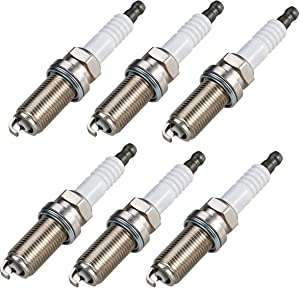 ENA Set of 6 Platinum Spark Plug Set Compatible with Nissan Infiniti 350z Altima Maxima Murano Pathfinder Quest Xterra Equator Frontier QX4 FX35 G35 M35 I35 3.5L 4.0L