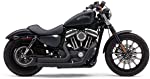  Cobra 909 2-Into-2 Exhaust (Black) for 14-19 Harley XL883N