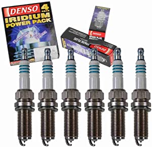 6 pc DENSO Iridium Power Spark Plugs compatible with Nissan Quest 3.5L V6 2004-2009 Ignition Wire Secondary