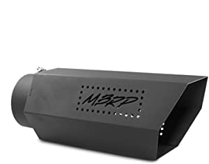 MBRP Exhaust T5167BLK Black Series Exhaust Tip 5 in. Inlet 6 in. Outlet Diameter 16 in. Length w/o Logo Plate Stainless Steel Black Coated Black Series Exhaust Tip