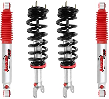 Rancho Quicklift Struts + RS9000XL Rear Shocks set compatible with 09-16 Dodge Ram 1500 4WD