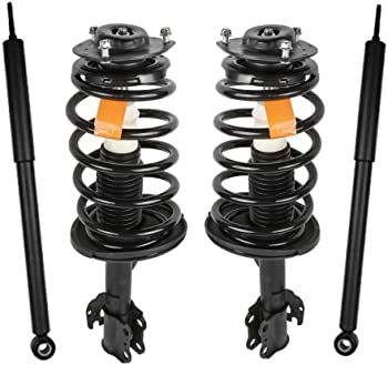 MOSTPLUS 172363 172364 344480 Set(4) Front + Rear Complete Struts Shock w/Spring Assembly Absorbers Compatible for 05-10 Toyota Sienna