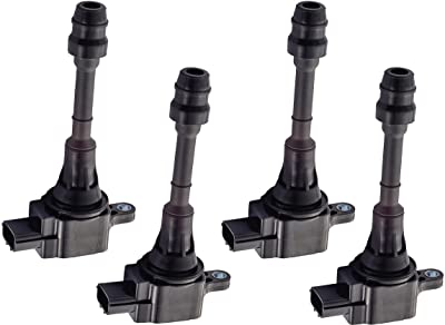 ENA Set of 4 Ignition Coil Pack Compatible with Nissan 2002 2003 2004 2005 2006 2007 2008 Altima Sentra X-Trail 2.5L Replacement for UF350 22448-8H315 22448-8H310 C1398
