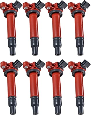 ENA Set of 8 Direct Ignition Coil Pack Compatible with Toyota Lexus 4Runner Tundra Land Cruiser Sequoia GS430 GX470 LS430 LX470 LX570 SC430-4.3L 4.7L 5.7L V8 Replacement for C1173 UF230 UF493 5C1196