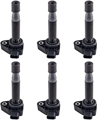 MAS Ignition Coils compatible with Honda Acura Saturn Accord Odyssey MDX TL RL Vue 3.0L 3.2L 3.5L C1221 UF242 GN10168 C-511 C1462 90919-02247 (SET of 6)