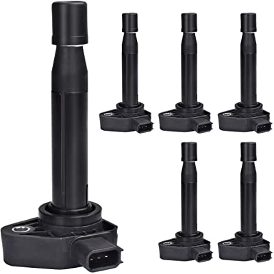 FAERSI Ignition Coil Pack of 6 Replacement for 3.0L 3.2L 3.5L V6 - Honda Accord Odyssey Pilot, Acur-a MDX TL RL CL, Saturn VUE, UF242 90919-02247 30520P8EA01 30520P8FA01 30520RCAA02