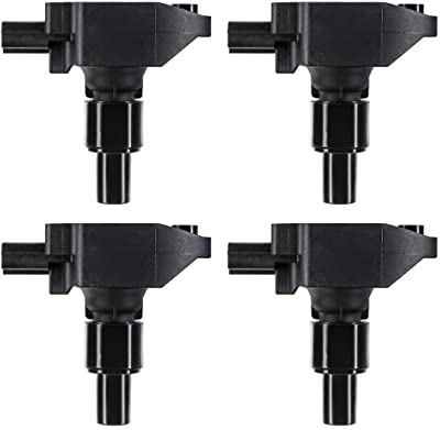 A-Premium Ignition Coil Pack Set of 4 Compatible with Mazda RX-8 R2 1.3L 2004 2005 2006 2007 2008 2009 2010 2011 for UF-501