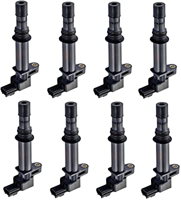 ENA Set of 8 Ignition Coil Pack Compatible with Dodge Ram Jeep Mitsubishi Dakota Durango 1500 Commander Grand Cherokee Raider 4.7L V8 Replacement For UF399 UF297 UF270