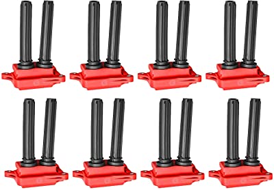 ENA Set of 8 Direct Ignition Coil Pack Compatible with Dodge Ram Jeep Challenger Charger 1500 2500 3500 Commander Grand Cherokee 5.7L 6.1L 6.4L V8 Replacement For UF504