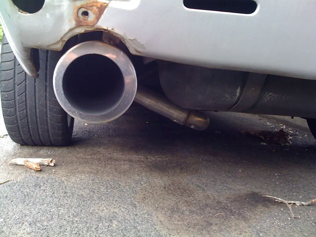 Driving with a blown exhaust