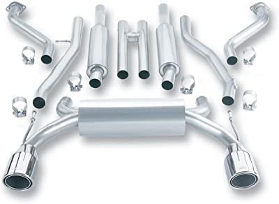 Borla 140045 True Dual Cat-Back System Exhaust, best exhaust for 350z
